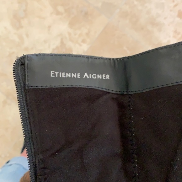 ETIENNE AIGNER Black Genuine Leather Boot - Picture 6 of 13